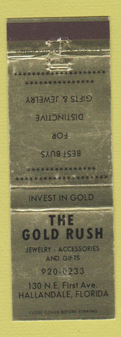 Matchbook Cover - Gold Rush Jewelry Hallandale FL