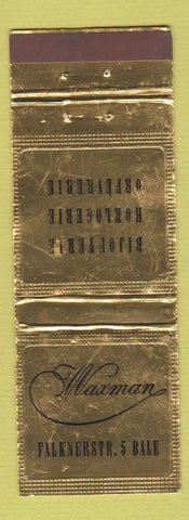 Matchbook Cover - Waxman Falknerstr Bale Jewelry WORN