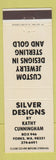 Matchbook Cover - Silver Designs Jewelry Kathy Cunningham Forks WA