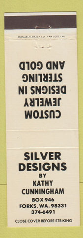 Matchbook Cover - Silver Designs Jewelry Kathy Cunningham Forks WA