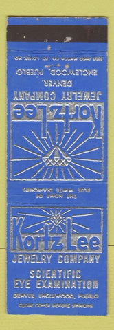 Matchbook Cover - Kortz Lee Jewelry Denver Englewood Pueblo Colorado
