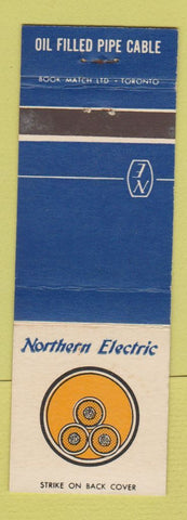 Matchbook Cover - Northern Electric Oil Filled Pipe Cable