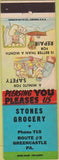 Matchbook Cover - Stones Grocery Greencastle PA