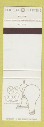 Matchbook Cover - General Electric GE 100th