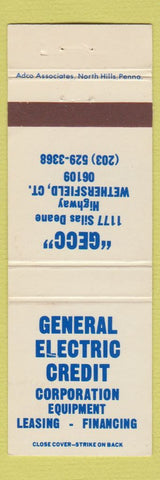 Matchbook Cover - General Electric Credit Corp Wethersfield CT