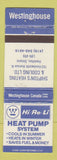 Matchbook Cover - Westinghouse Shipton's Heating Cooling Hamilton ON WEAR