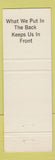 Matchbook Cover - Philips Modular 4 TV?