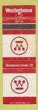 Matchbook Cover - Westinghouse Canada WEAR
