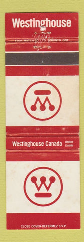 Matchbook Cover - Westinghouse Canada WEAR