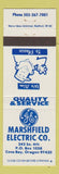 Matchbook Cover - Marshfield Electric GE General Electric Coos Bay OR