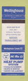 Matchbook Cover - Westinghouse Air Conditioning Oakville ON WEAR