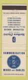 Matchbook Cover - Northern Electric Canada Telephone Cables