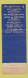 Matchbook Cover - Square D Electrical Equipment Cleveland OH STAINED