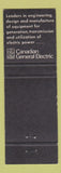 Matchbook Cover - GE Appareillage Material Lourd QC
