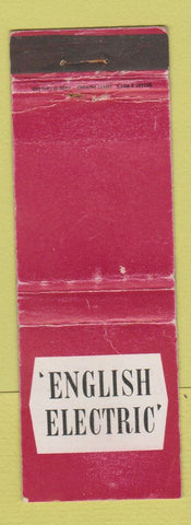 Matchbook Cover - English Electric Bryant and May UK WEAR