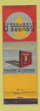 Matchbook Cover - Square D Electrical Equipment NO DEALER