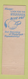 Matchbook Cover - Sylvania Blue Dot Flash Bulbs Camera Photo Lite Salisbury MD