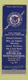 Matchbook Cover - New England Machine & Electric Pawtucket Westerly RI WEAR