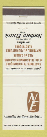 Matchbook Cover - Northern Electric Canada QC