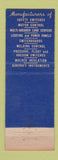 Matchbook Cover - Square D Electrical Equipment Syracuse NY