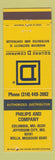 Matchbook Cover - Square D Electrical Equipment Jefferson City Rolla Columbia MO