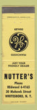 Matchbook Cover - GE General Electric Nutter's Whitesboro NY WEAR