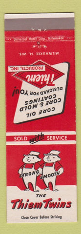 Matchbook Cover - Thiem Twins Products Krome Kote