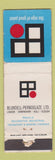 Matchbook Cover - Blundell Permoglaze Finishes London Birmingham UK WORN
