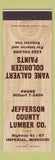 Matchbook Cover - Jefferson County Lumber Imperial MO