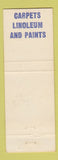 Matchbook Cover - Larry's Paint Spot Benjamin Moore
