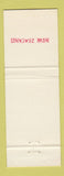 Matchbook Cover - Ward Bros Paints Glass Carpet Tiles Palmerston New Zealand