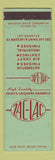 Matchbook Cover - Zac Lac Paints Enamels Atlanta GA