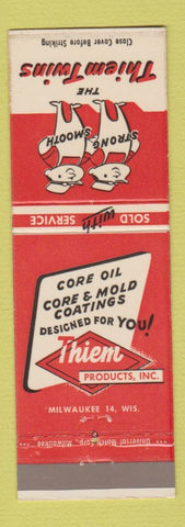 Matchbook Cover - Thiem Twins Products Krome Kote