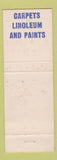 Matchbook Cover - Larry's Paint Spot Benjamin Moore #1