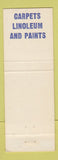 Matchbook Cover - Larry's Paint Spot Benjamin Moore YELLOW