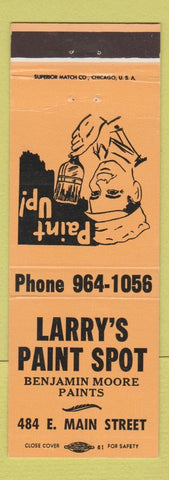 Matchbook Cover - Larry's Paint Spot Benjamin Moore ORANGE