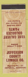 Matchbook Cover - Jefferson County Lumber Imperial MO