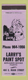 Matchbook Cover - Larry's Paint Spot Benjamin Moore PURPLE