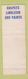 Matchbook Cover - Larry's Paint Spot Benjamin Moore PURPLE