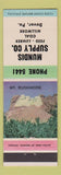 Matchbook Cover - Mundis Supply Feed Lumber Coal Dover PA