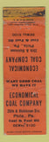 Matchbook Cover - Economical Coal Company Philadelphia PA POOR