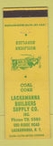 Matchbook Cover - Lackawanna Builders Supply NY coal coke