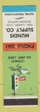 Matchbook Cover - Mundis Supply Feed Lumber Coal Dover PA