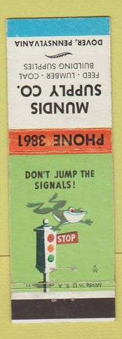Matchbook Cover - Mundis Supply Feed Lumber Coal Dover PA