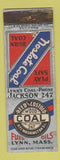 Matchbook Cover - Reed and Costolo Coal Lynn MA WEAR