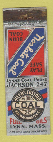 Matchbook Cover - Reed and Costolo Coal Lynn MA WEAR
