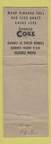 Matchbook Cover - LaSalle Coke Coal Canada WEAR