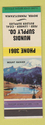 Matchbook Cover - Mundis Supply Feed Lumber Coal Dover PA