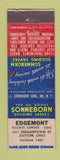 Matchbook Cover - Sonneborn Building Savers Edgemont Dayton OH WORN BACK