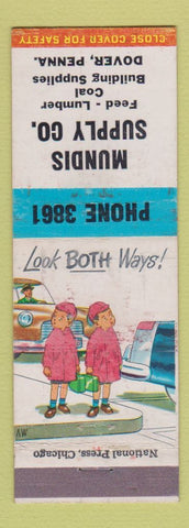 Matchbook Cover - Mundis Supply Feed Lumber Coal Dover PA